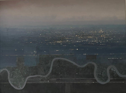 Dusk over London in two different points of view 2015